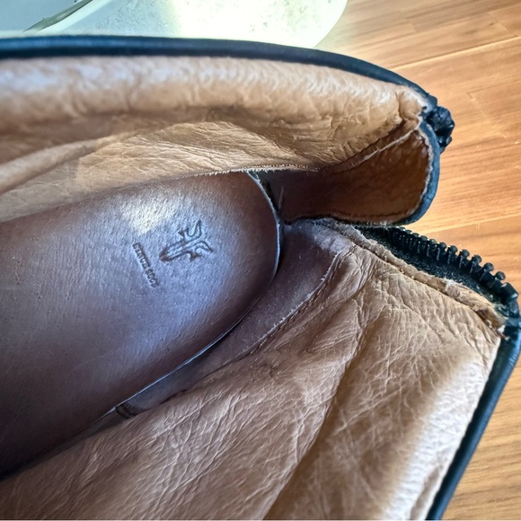 Frye Lena Floral High Too black leather sneakers, size 11 - Picture 11 of 12